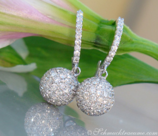 Precious Diamond Pavé Ball Earrings