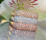 Three diamonds rings in one (three tone finish)