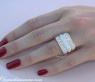 Three diamonds rings in one (three tone finish)