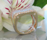 Three diamonds rings in one (three tone finish)