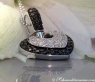 Interesting Black & White Diamond Heart Pendant