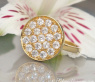 Unusual Diamond Ring in Yellow gold