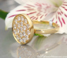 Unusual Diamond Ring in Yellow gold