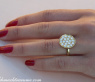 Unusual Diamond Ring in Yellow gold