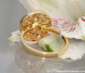 Unusual Diamond Ring in Yellow gold
