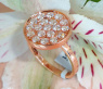 Unusual Diamond Ring in Rose Gold