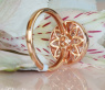 Unusual Diamond Ring in Rose Gold