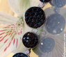 Interesting Hanging Earrings with Black Diamonds