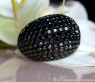 Huge Black Diamond Dome Ring