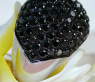 Huge Black Diamond Dome Ring
