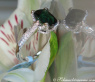 Feminine Green Tourmaline Ring with Diamonds