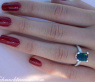 Feminine Green Tourmaline Ring with Diamonds