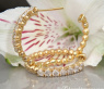 Attractive Diamond Hoop Earrings (Ø 25 mm)