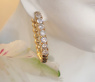 Attractive Diamond Hoop Earrings (Ø 25 mm)