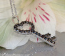 Cute Black Diamond Key Pendant