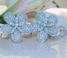 Feminine Diamond Flower Studs