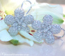 Feminine Diamond Flower Studs
