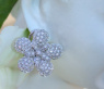 Feminine Diamond Flower Studs
