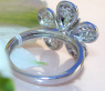 Feminine Diamond Flower Ring