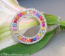 Pretty Rainbow Sapphire Pendant with Diamonds