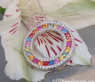 Pretty Rainbow Sapphire Pendant with Diamonds