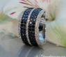Precious Black & White Diamond Ring
