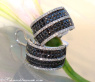 Casual Smart Black & White Diamond Earrings