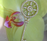 Huge Diamond Key Pendant incl. Chain