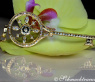 Huge Diamond Key Pendant incl. Chain