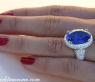 Top AAA Tanzanite Ring with Diamonds