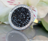Elegant diamonds & black diamond ring