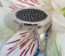 Elegant diamonds & black diamond ring
