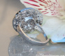 Elegant diamonds & black diamond ring