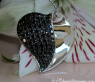 Fancy Black Diamond Heart Pendant