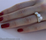 Three enchanting diamond stacking ring