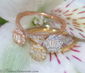 Three enchanting diamond stacking ring