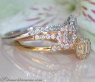 Three enchanting diamond stacking ring