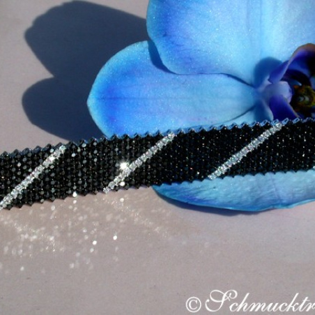 Schwarz / Weiß Diamanten Armband