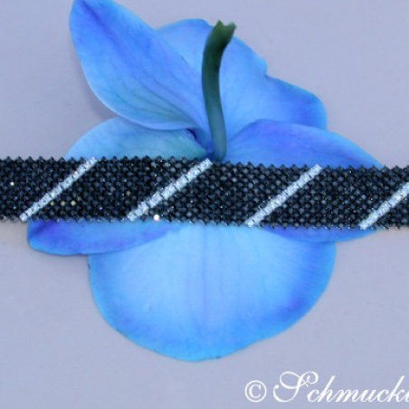 Schwarz / Weiß Diamanten Armband
