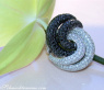 Extra Large Black & White Diamond Ring