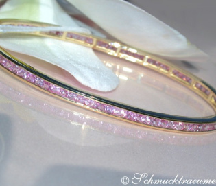 Precious Pink Sapphire Bangle