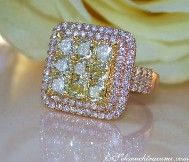 Exquisite Yellow Diamond Ring Exquisite Yellow Diamond Ring
