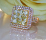 Exquisite Yellow Diamond Ring