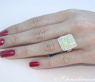 Exquisite Yellow Diamond Ring