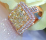 Exquisite Yellow Diamond Ring