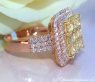 Exquisite Yellow Diamond Ring