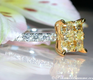 Delicate Yellow Diamond Ring