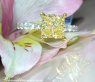 Delicate Yellow Diamond Ring