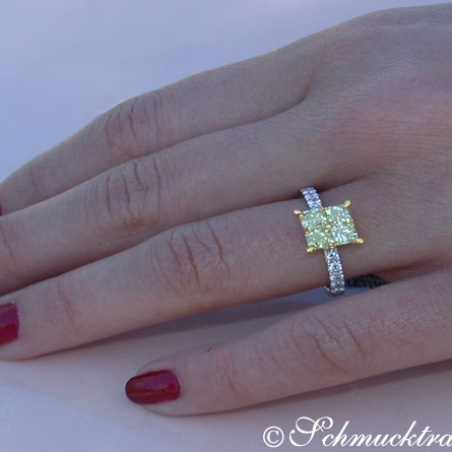 Delicate Yellow Diamond Ring
