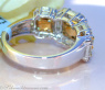 Luxurious yellow & white diamond ring